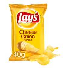 Lay's Chips Cheese Onion Mini 40 gram Doos 20 Stuks